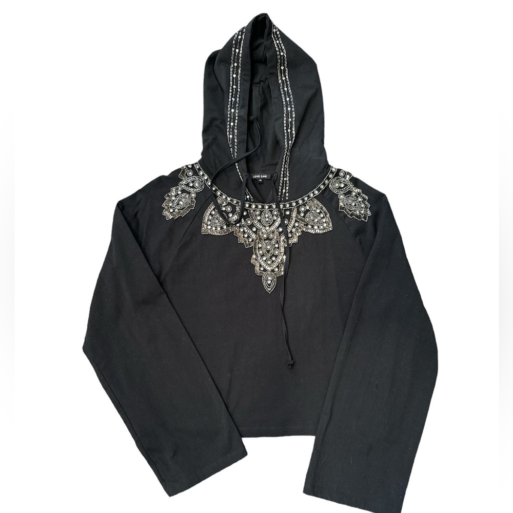 Love Sam beaded sweatshirt NWOT Medium
